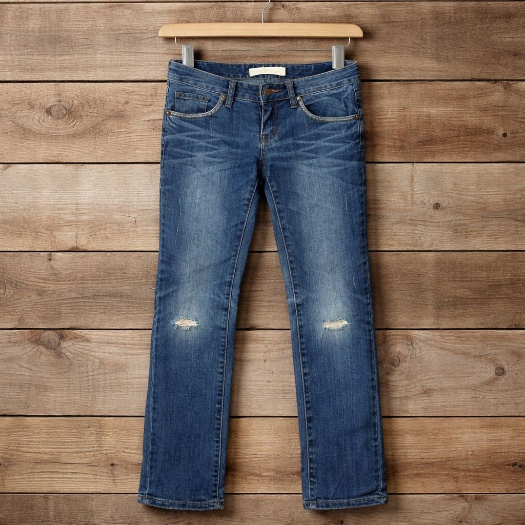 Celana Jeans Denim Wanita J&D DENIM Ripped – Premium Import Sisa Butik