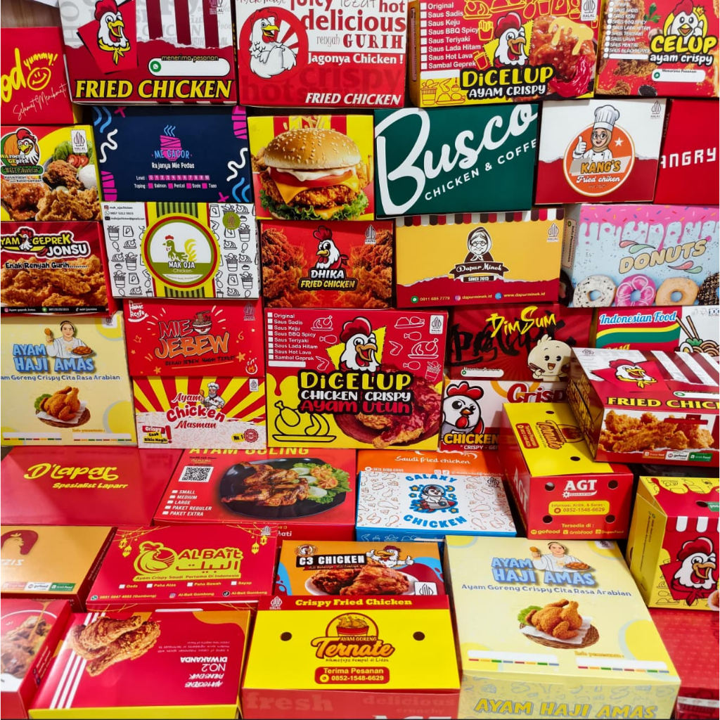 CUSTOM LOGO BRAND BOX FRIED CHICKEN