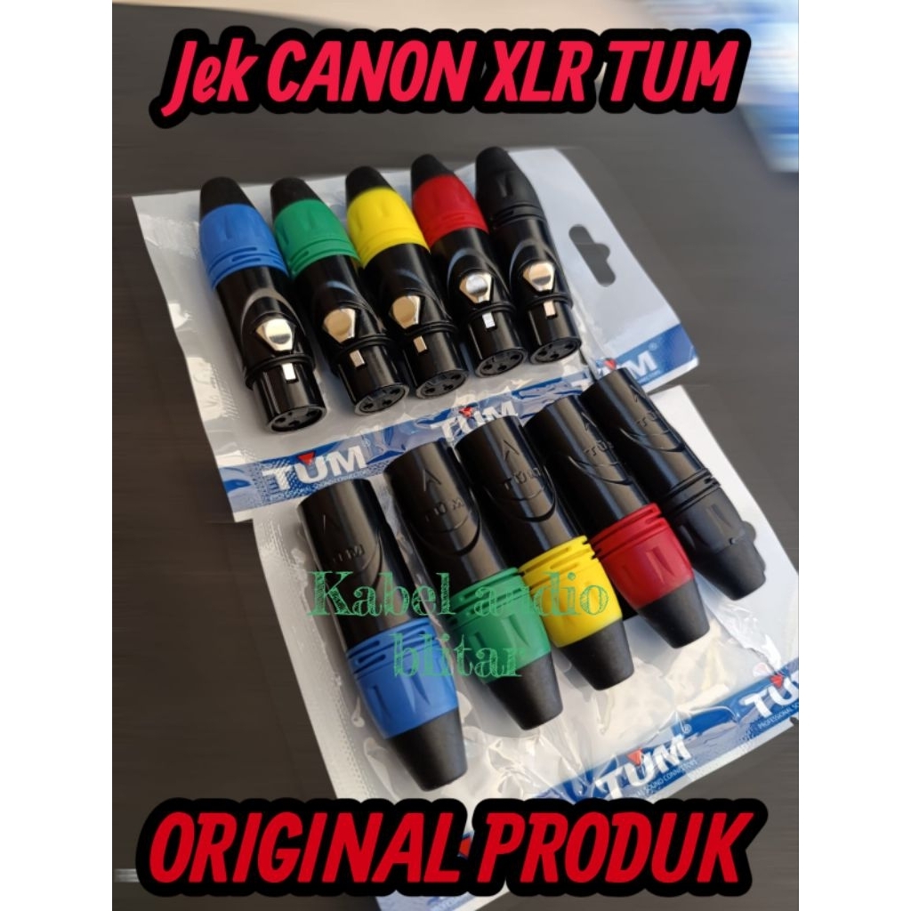 Jack CANON XLR TUM sepasang
