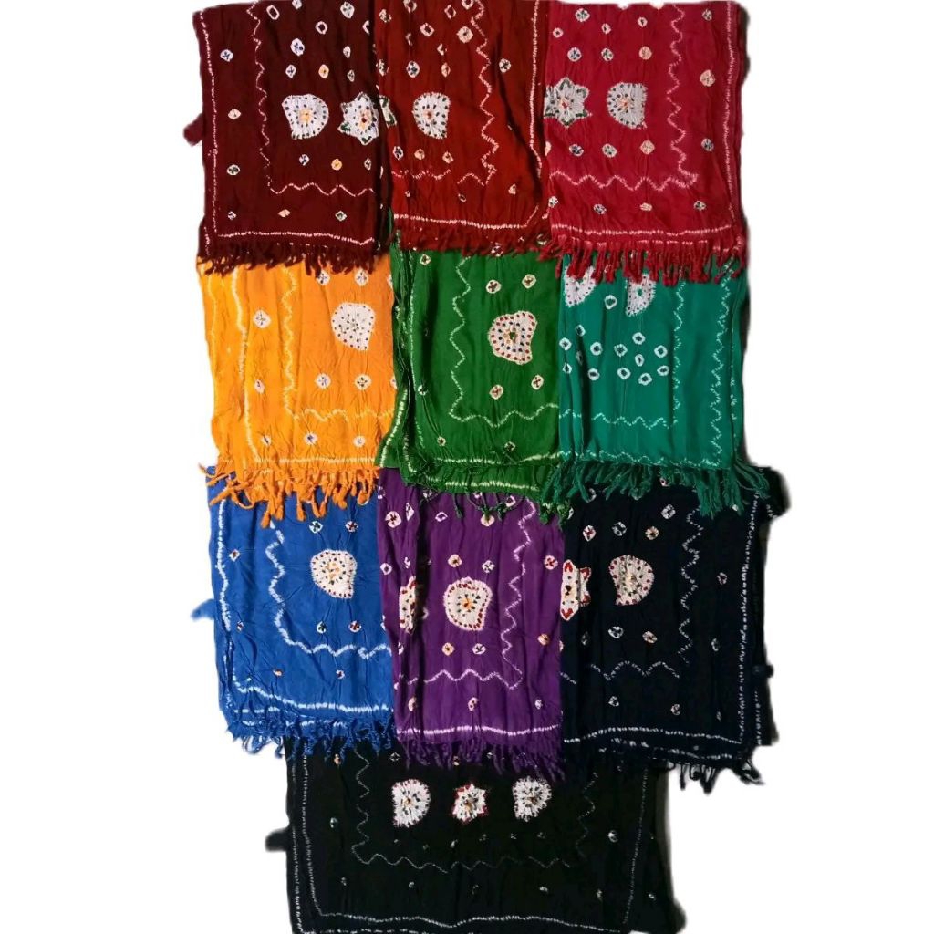Kain Batik Jumputan Solo/Rimong Jumputan/Syal Jumputan Elegan