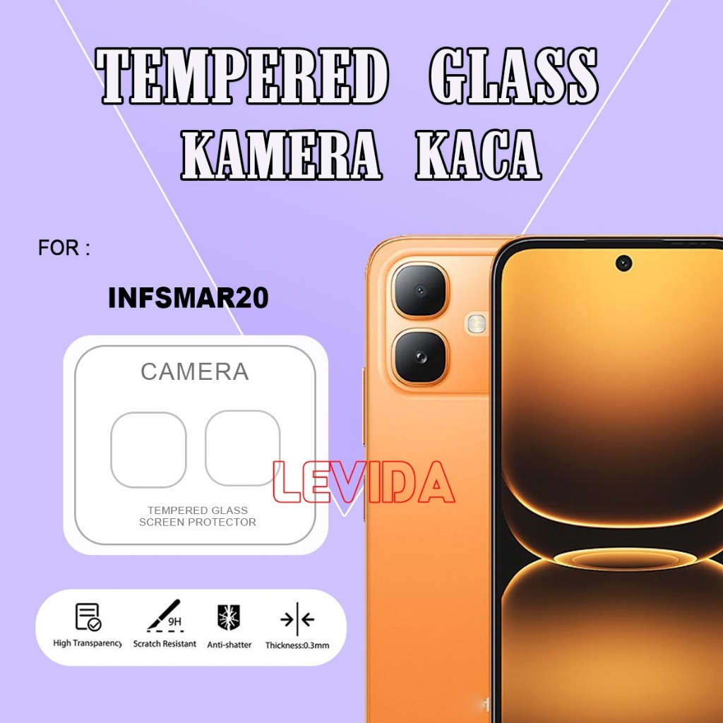 Tempered glass camera bahan Kaca / Antigores Pelindung Kamera kaca Bening Infinix Smart 20 Infinix S