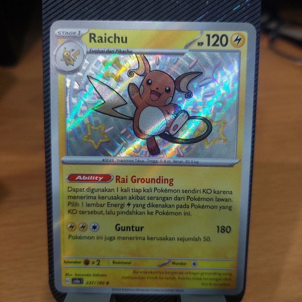 Kartu Pokemon - Raichu baby shiny