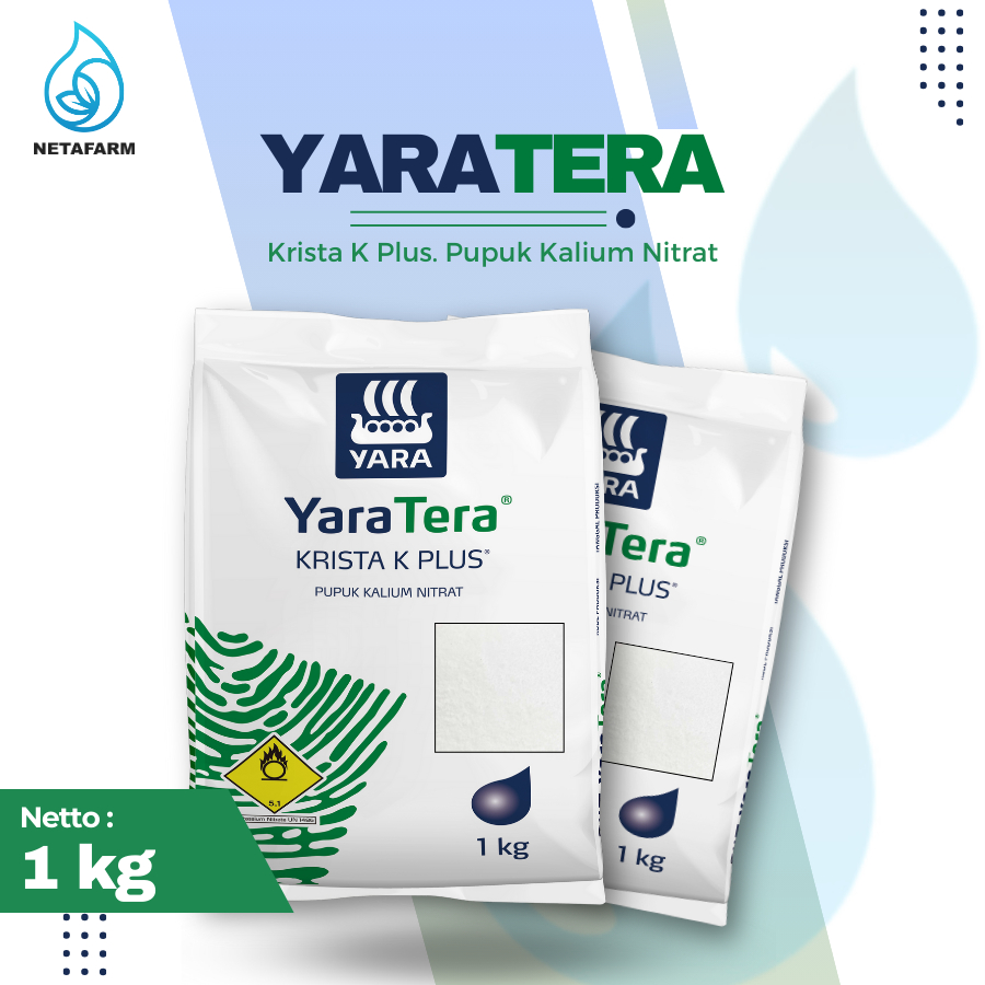 Pupuk YaraTera Krista K Plus Pupuk Kalium Nitrat - 1kg