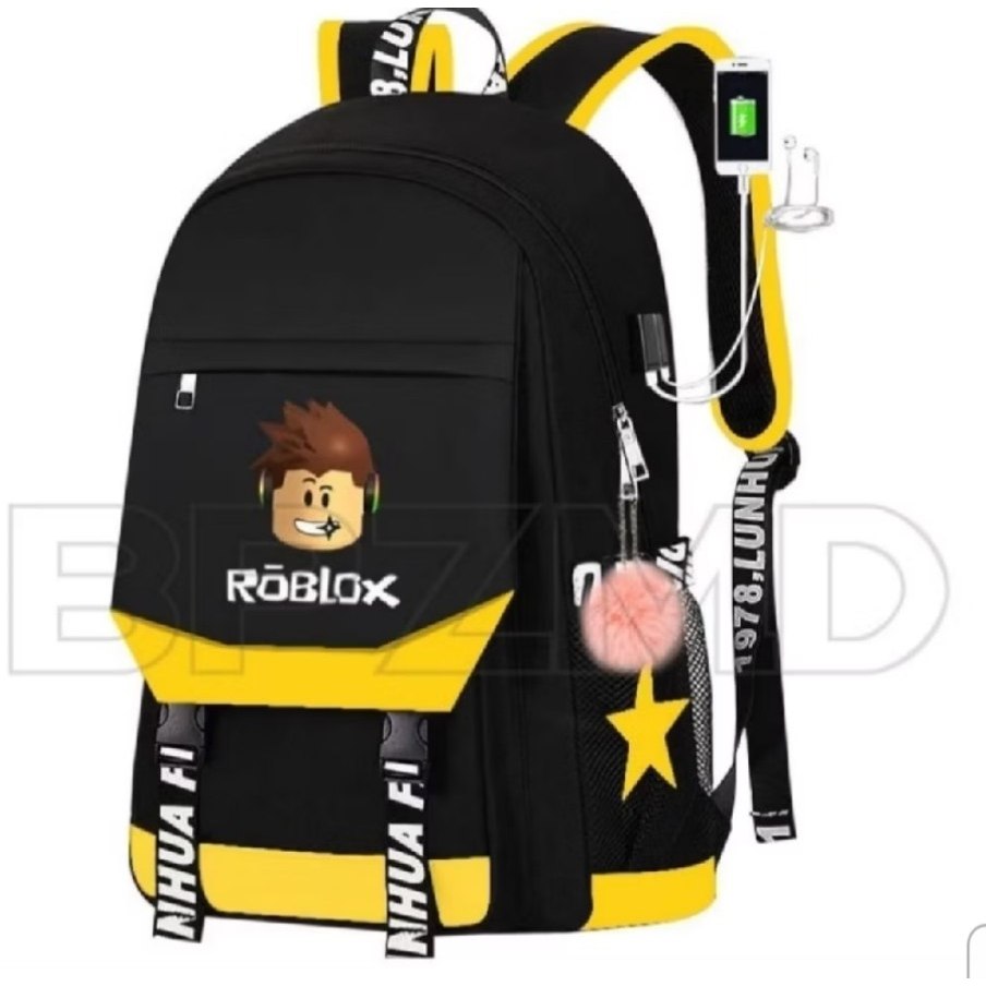 SOGE TAS SEKOLAH ANAK LAKI LAKI PEREMPUAN ROBLOX BAGS USB