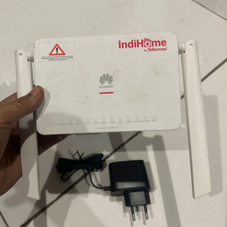 Modem Huawei HG8145X6-10 WiFi 6 Dual Band - ONT GPON Port Biru + Adaptor