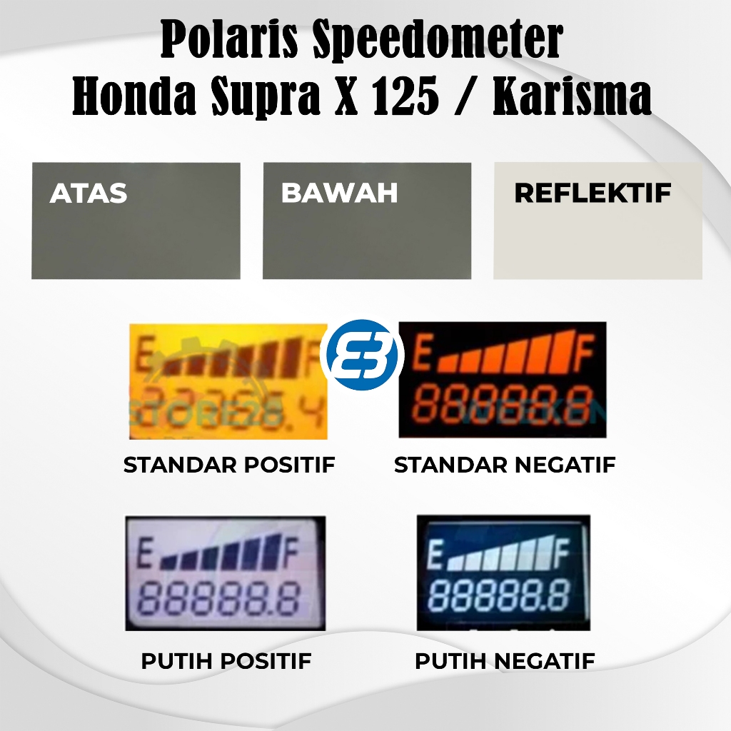 1Set Polaris Polarizer LCD Speedometer Honda Supra X 125 Karisma D / X