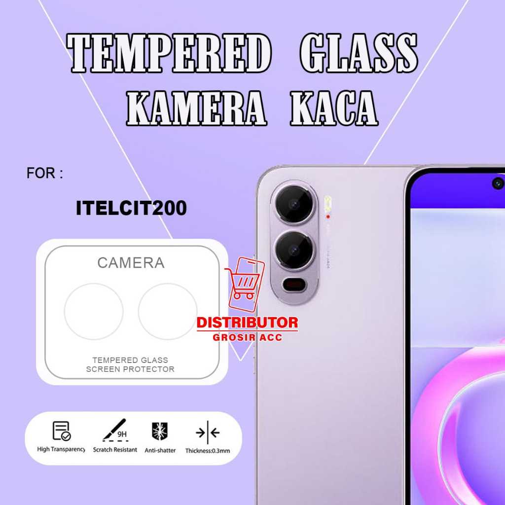 ITEL CITY 100 ITEL CITY 200 TEMPERED GLASS CAMERA KACA ANTI GORES CAMERA ITEL CITY 100 ITEL CITY 200