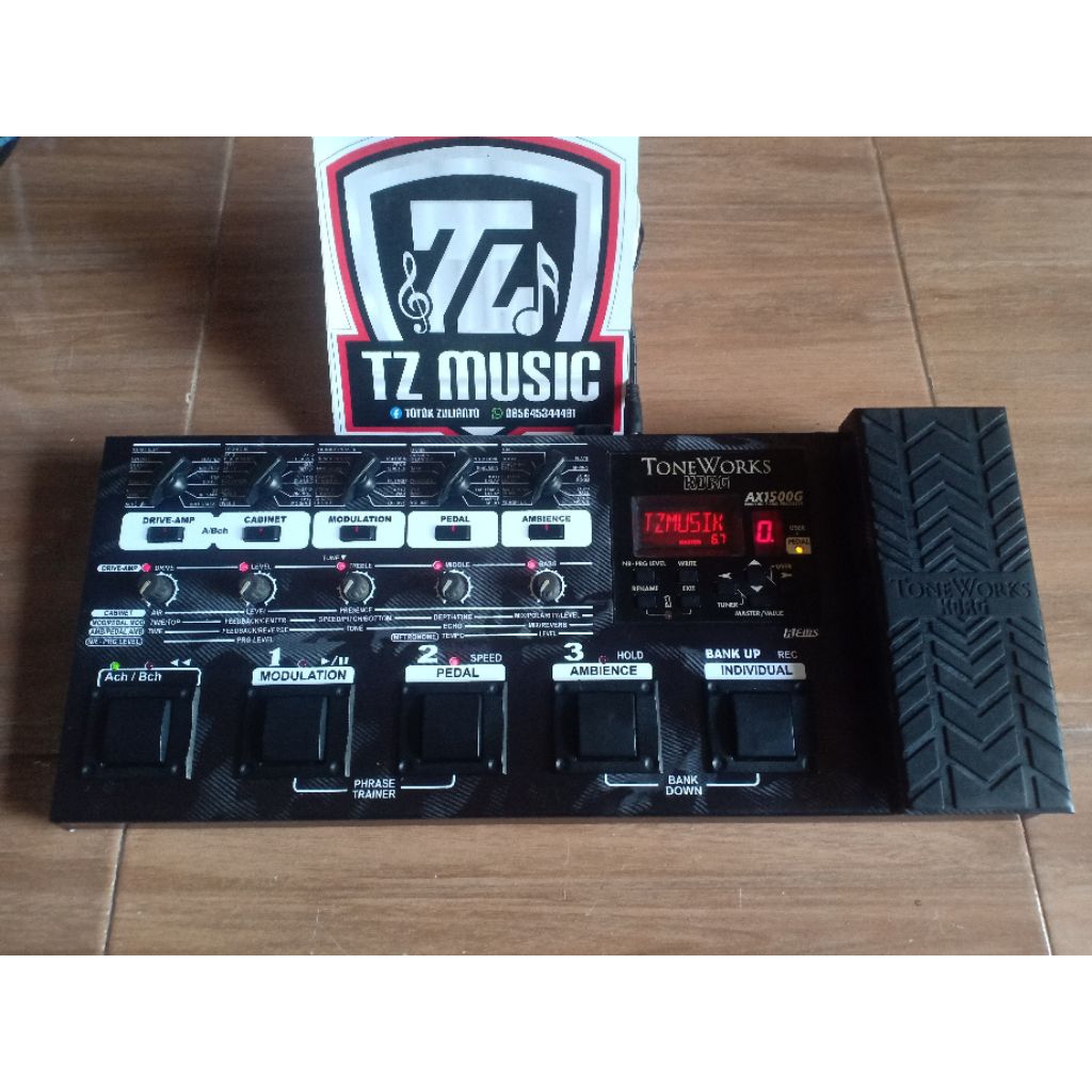 efek gitar tonework korg ax1500g Motif ARMY