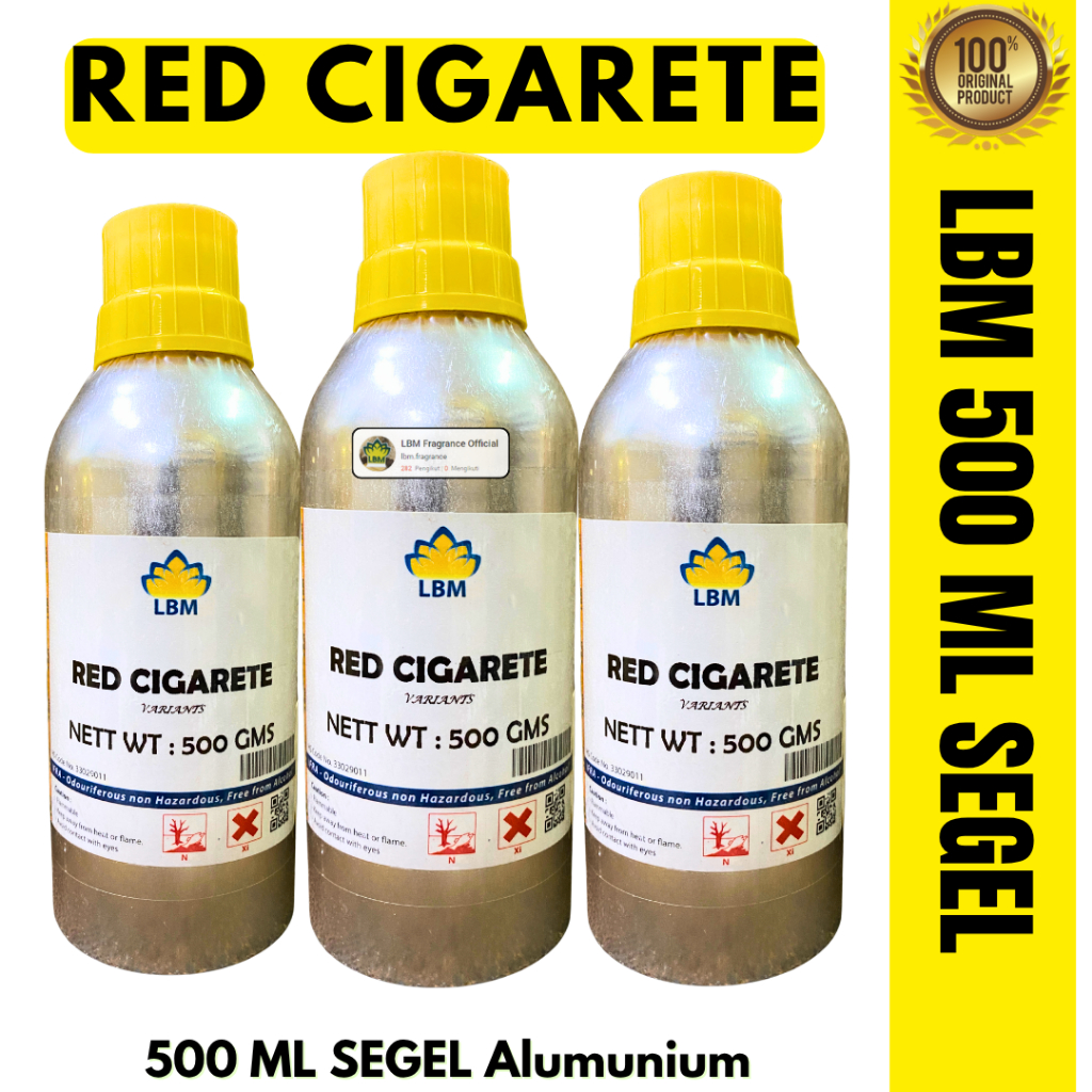 Bibit Parfum LBM - RED TOBBACO 500 ML SEGEL Alumunium LBM Fragrance