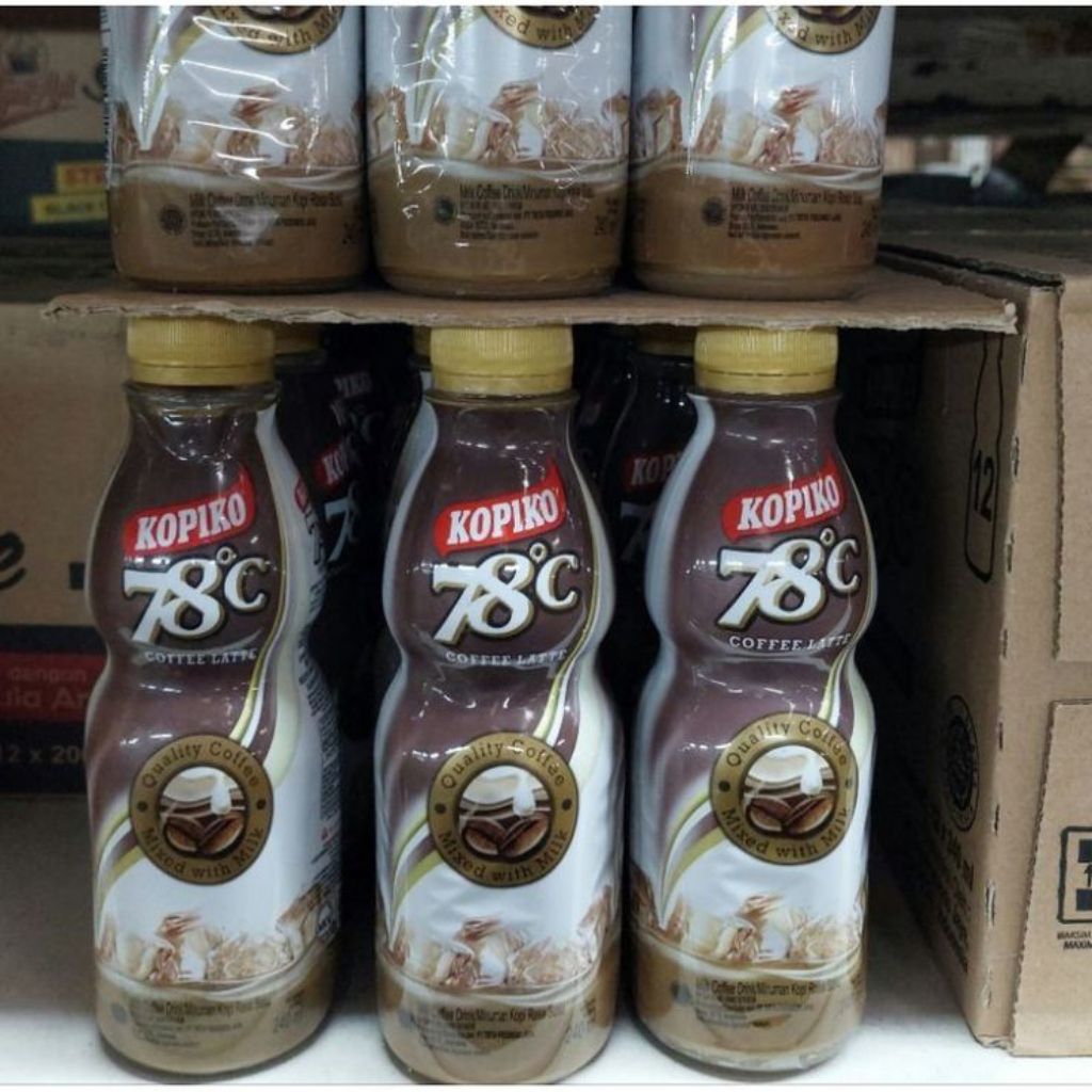Kopiko 78C Coffee Latte 1 Dus isi 12 Botol 240ml