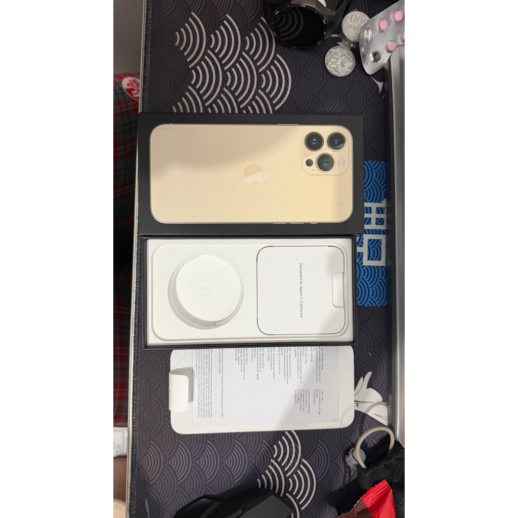 Box Original iPhone 13 Pro Max 256 GB Gold Ibox
