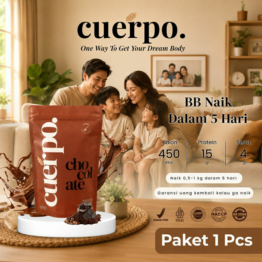 CUERPO (1pcs) Susu Penggemuk Badan Alami Lebih Cepat Dan Ideal 100% Original/BPOM/Viral/Halal