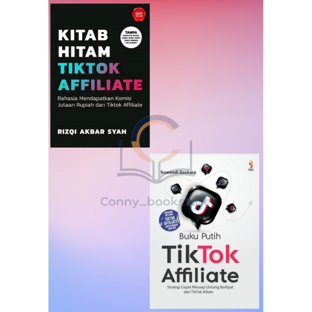 BUKU KITAB HITAM TIKTOK AFFILIATE,BUKU PUTIH TIKTOK AFFILIATE