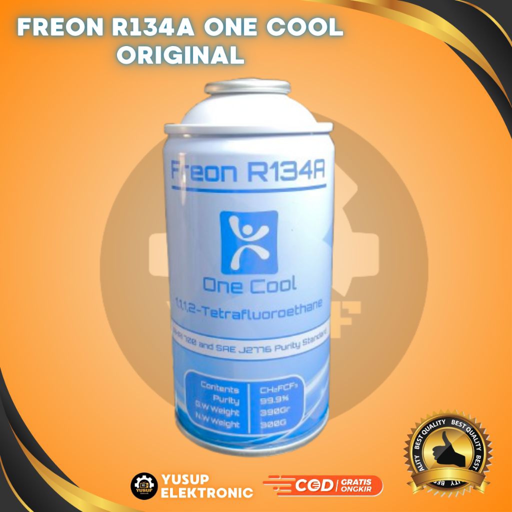 FREON ONE COOL 134A ORIGINAL PREON ONECOOL R134A  REFRIGERANT FREON KULKAS AC MOBIL BERKUALITAS