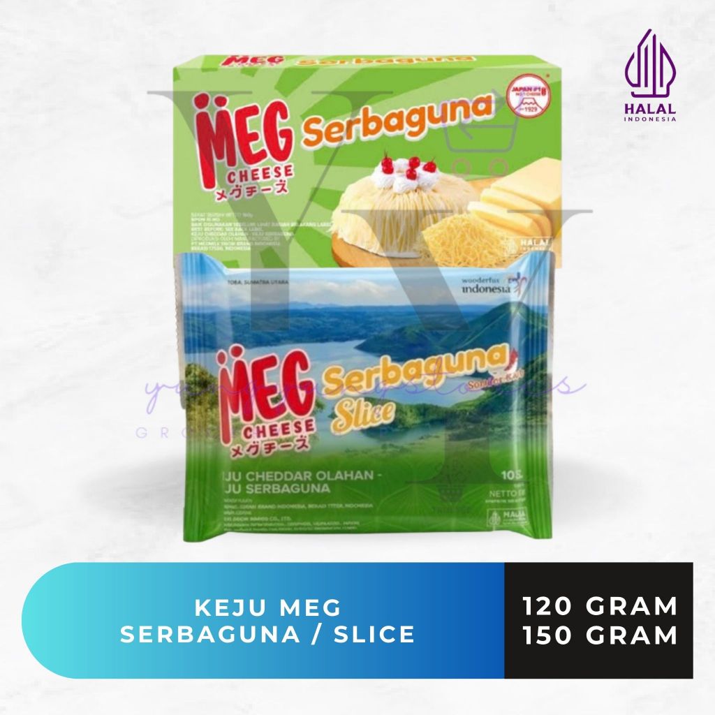 Keju MEG Cheese Serbaguna Balok / Slice / Keju Parut 120 / 150 gram