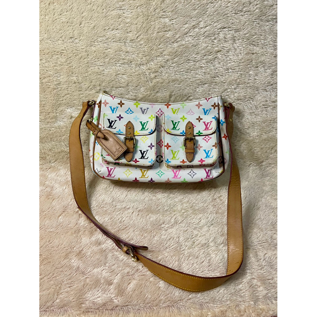 Tas LV*montaigne monteg turen medium monogram tote sling bag