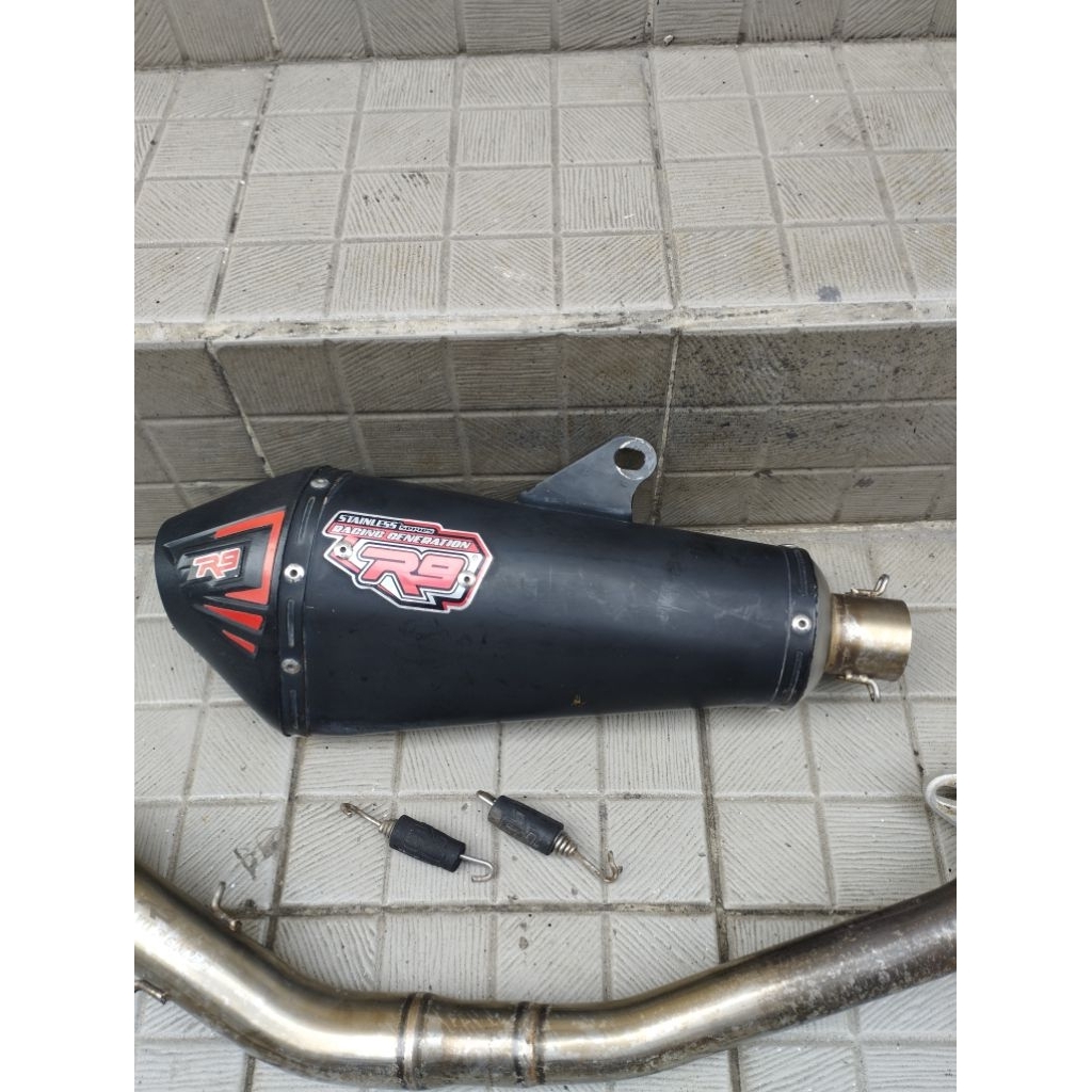 knalpot R9 assen original Nmax OLD fullsytem