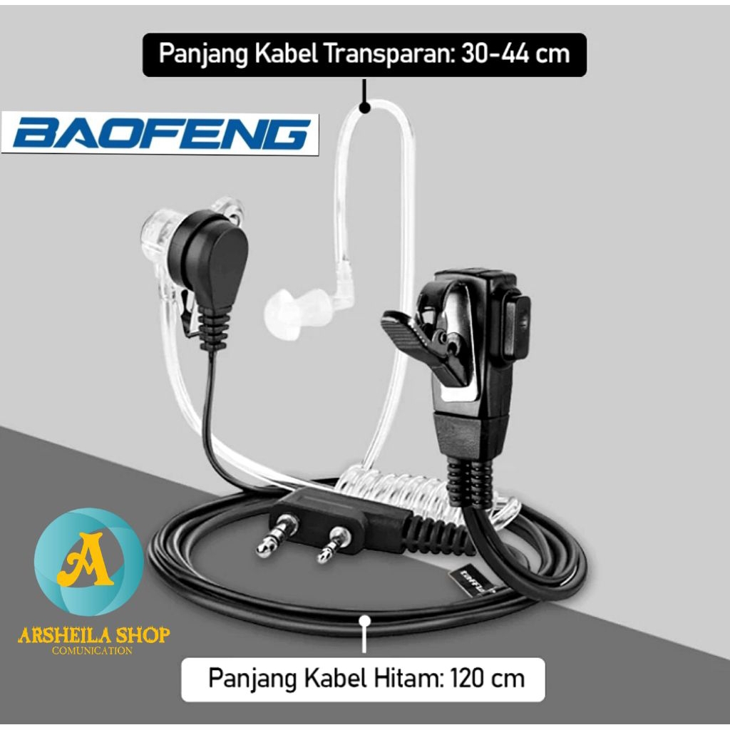 headset HT earphone Fbi sepiral selang Kenwood weierwei baofeng Berlin wlan