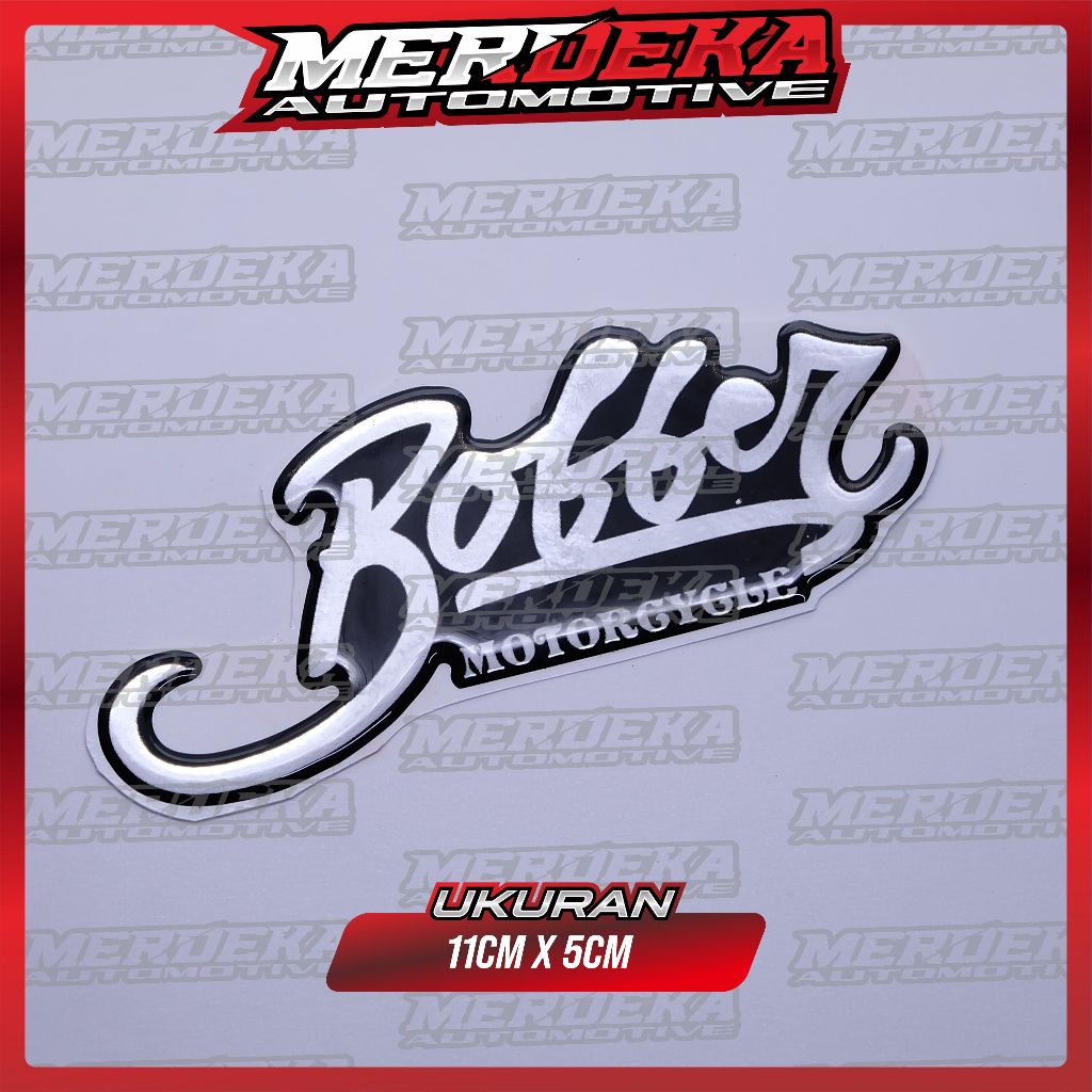 emblem motor custom bobber / emblem tangki motor bobber / custom emblem box aki bobber / emblem moto