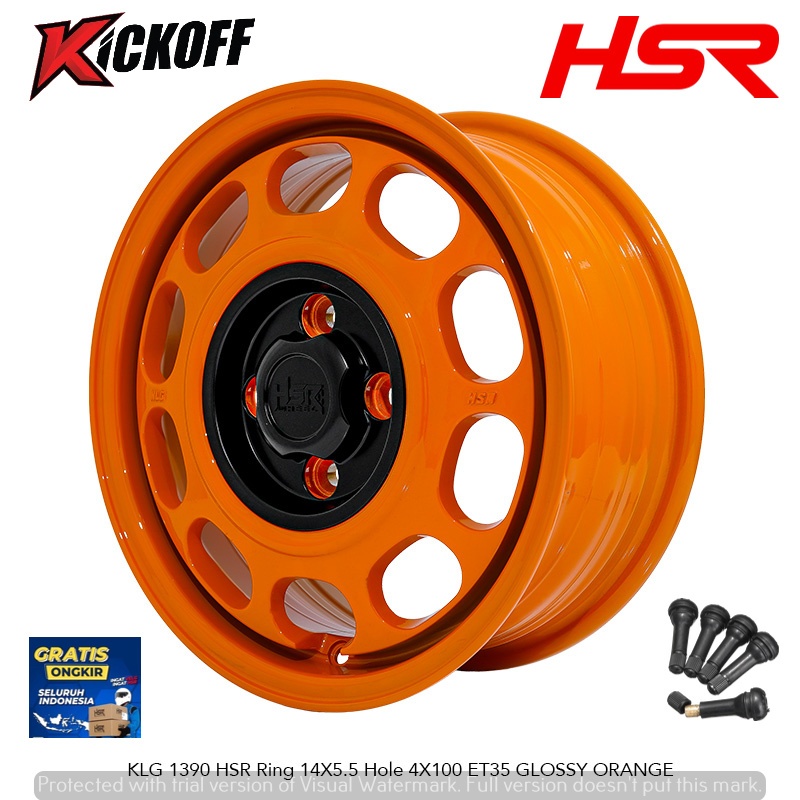 VELG RACING MODEL KALENG HSR KLG R14 COCOK DI AGYA AYLA SIGRA CALYA PICANTO WULING AIR EV DLL