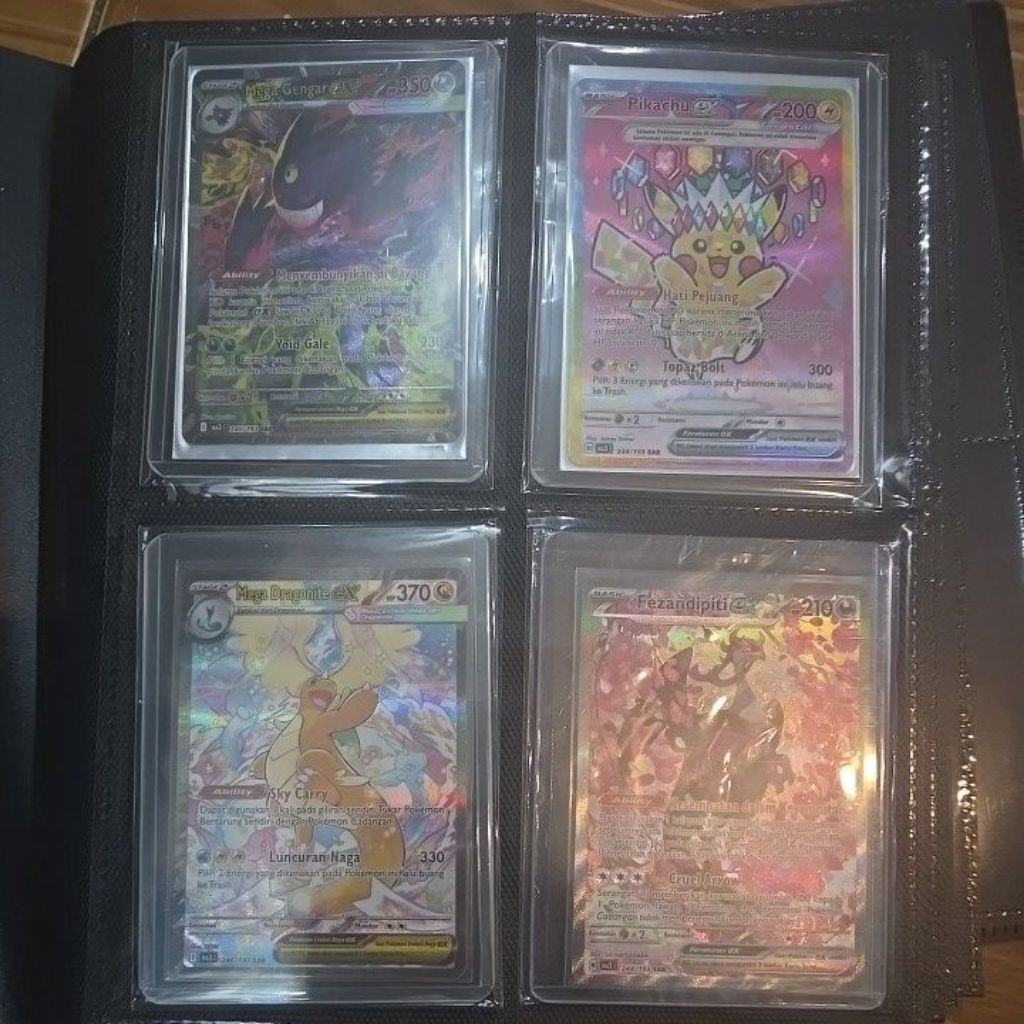 Mega Gengar SAR, Mega Dragonite SAR, Pikachu SAR Mega Impian Indonesia TCG Pokemon