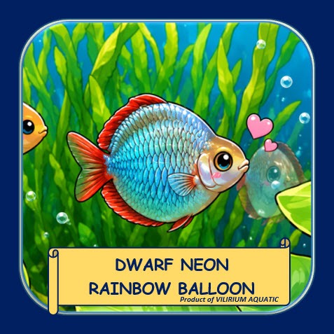 IKAN HIAS AIR TAWAR - RAINBOW PREACOX BALON / DWARF NEON RAINBOWFISH BALON (IKAN AQUASCAPE)