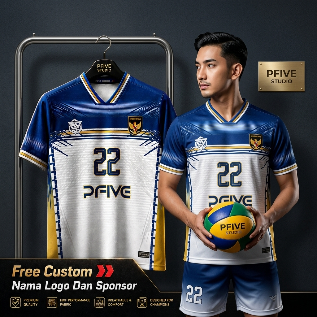 Jersey Voly Custom Full Printing Sablon Nama Full set