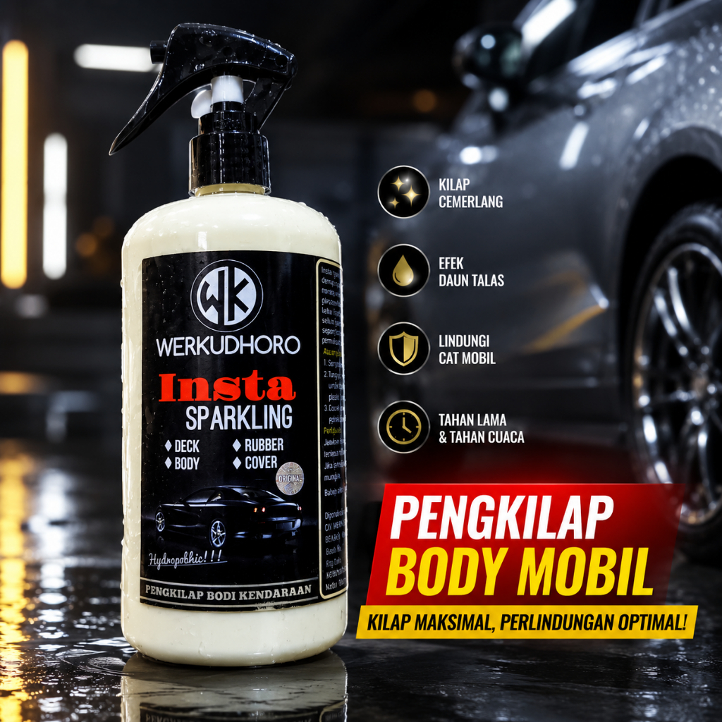 Pengkilap Body Mobil Putih Hitam Silver Merah Gloss Doff / Pengkilap Body Motor Doff dan Gloss