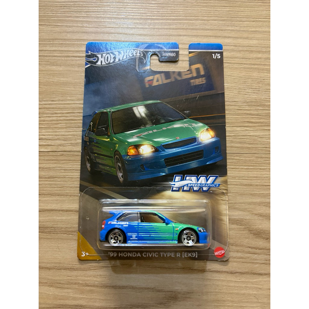 Hot Wheels '99 Honda Civic Type R EK9 Falken