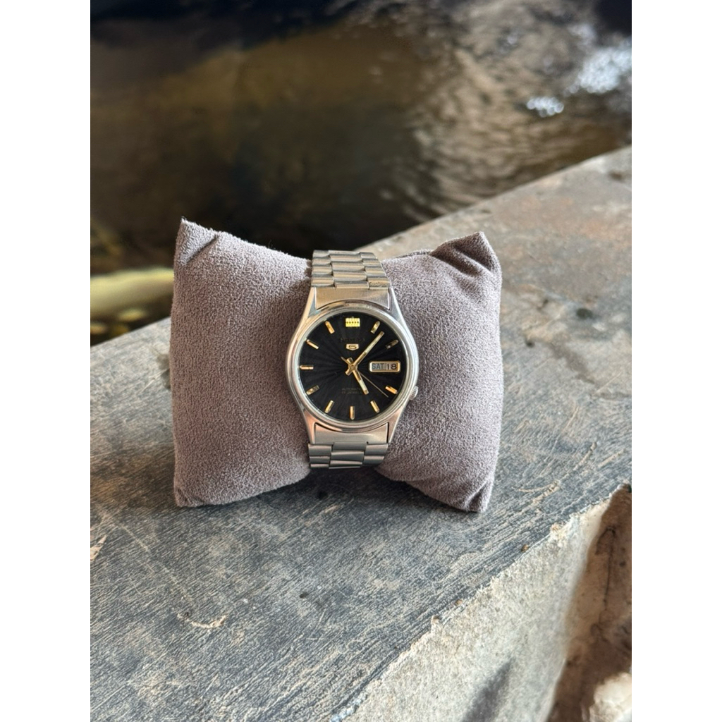 Seiko 5 Automatic 7009 Black Dial Jam Tangan Bekas Original