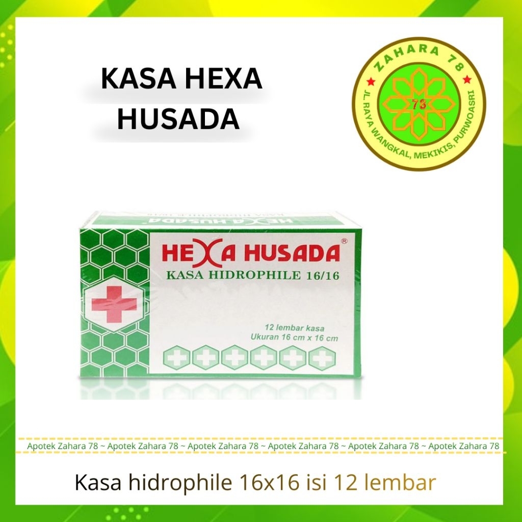KASA HUSADA ISI 12 LEMBAR UNTUK MEMBALUT LUKA