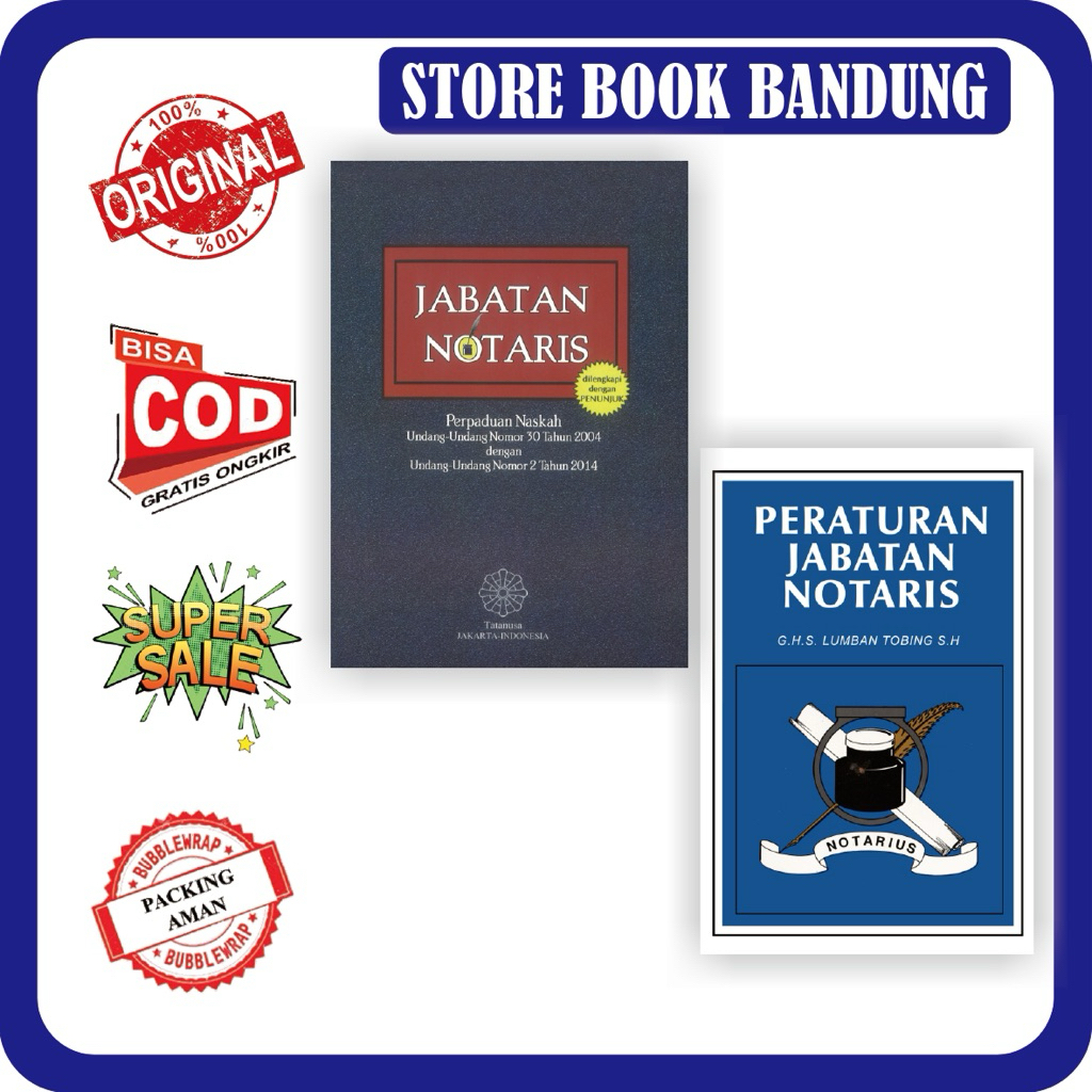 Paket Hemat Buku Jabatan Notaris & Peraturan Jabatan Notaris