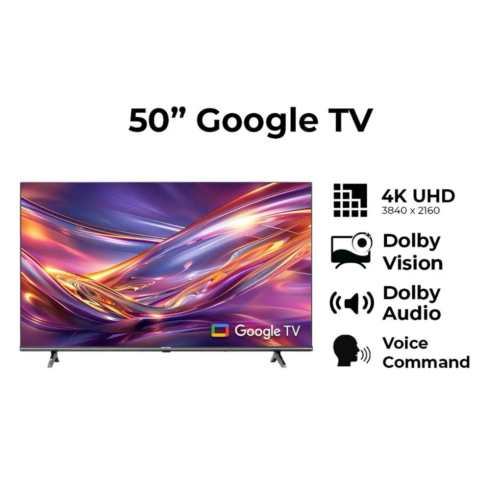 POLYTRON 50 Inch Smart Google TV UHD4K 50UG3059