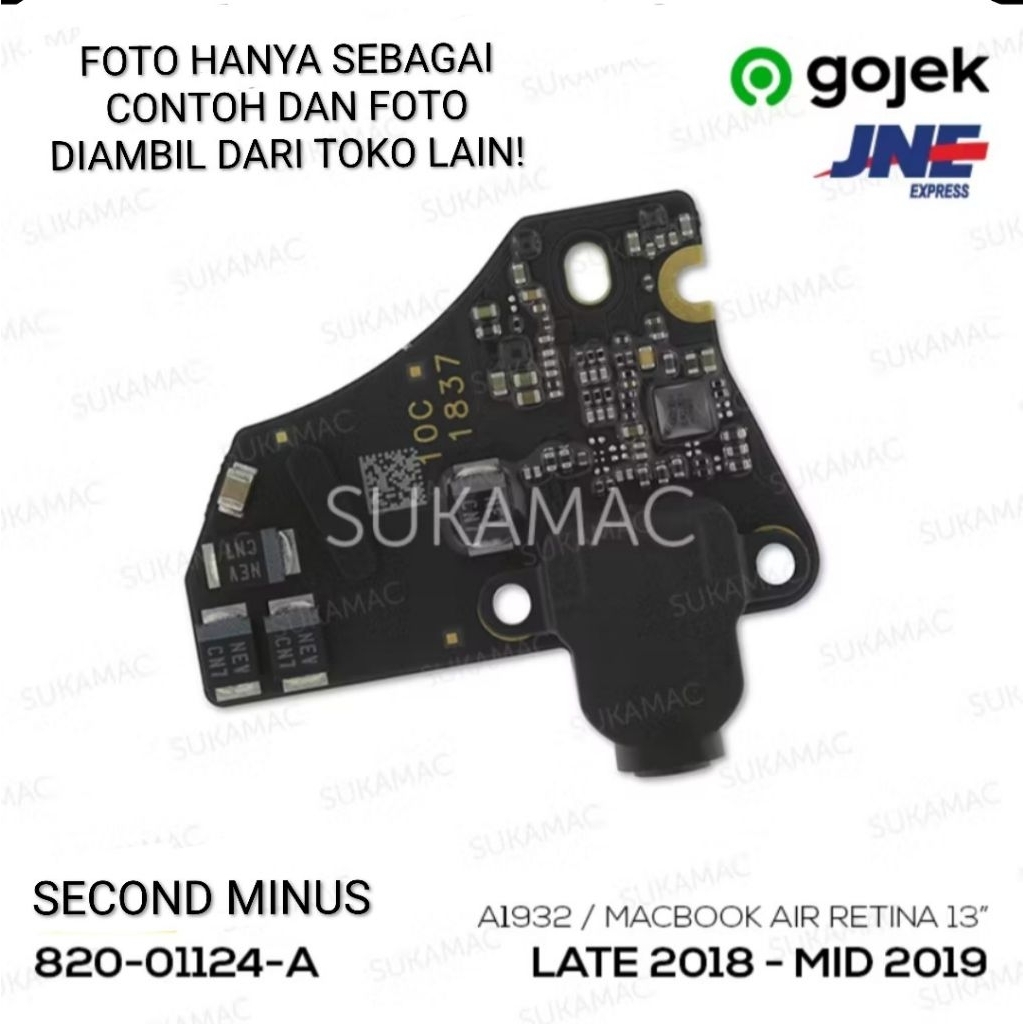 Audio Jack Macbook Air 2019 A1932 Original Apple Second Minus