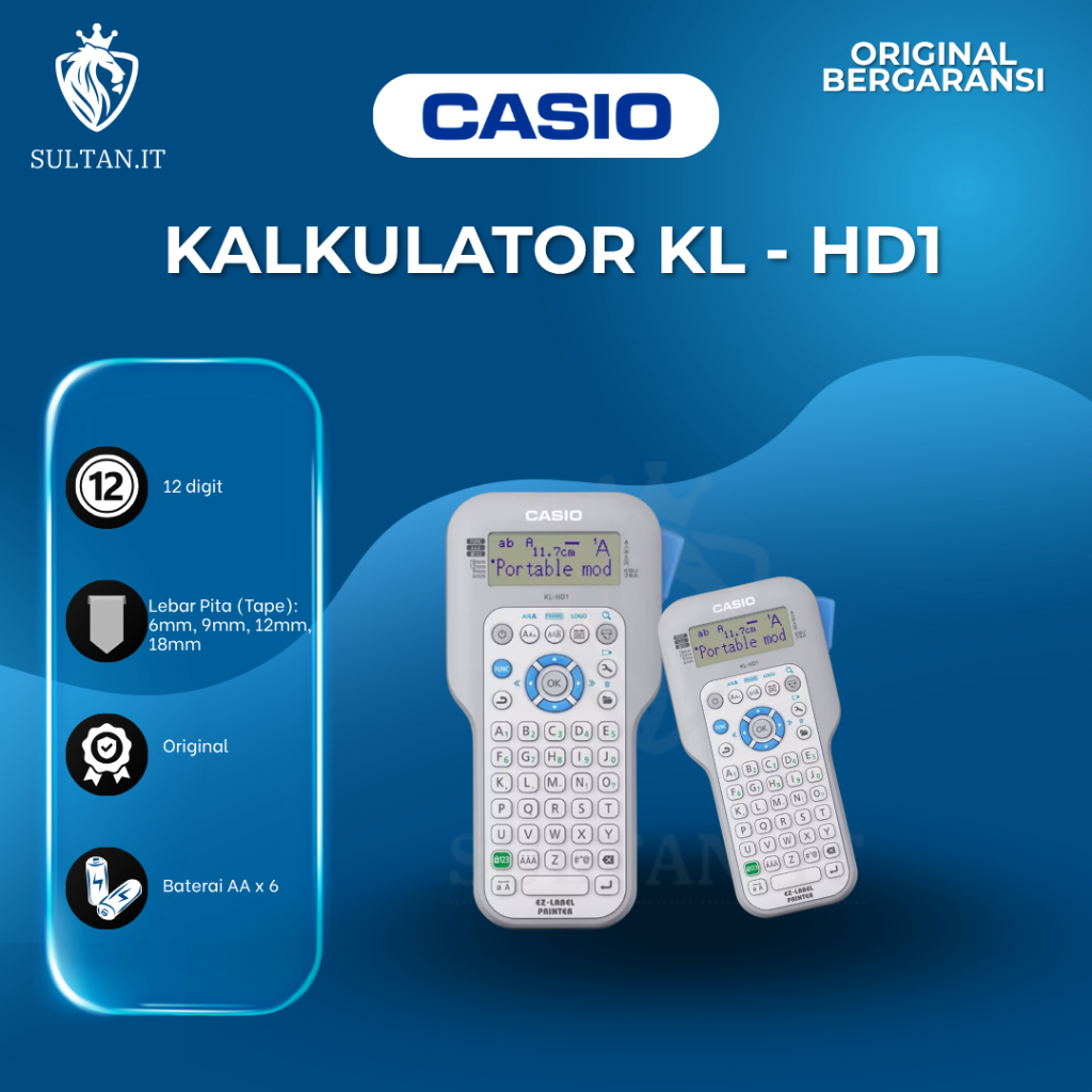 CASIO Kalkulator Print Label KL HD1
