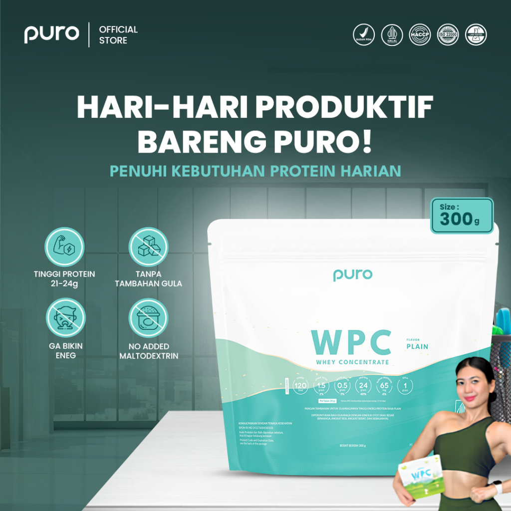 PURO WPC WPRO Whey Protein Concentrate 300gr
