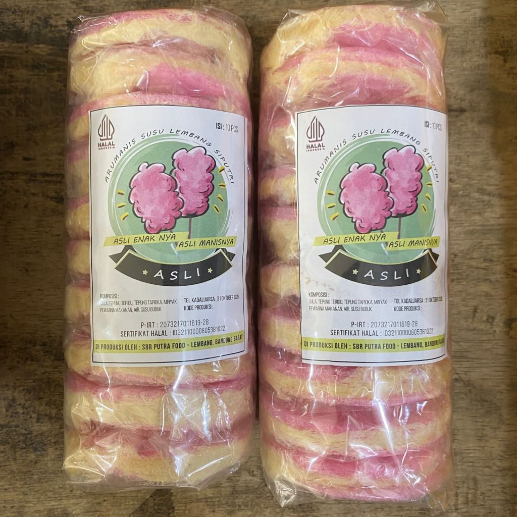 ARUM MANIS / ARUMANIS / RAMBUT NENEK / GULALI / ARUM MANIS SANDWICH ISI 10