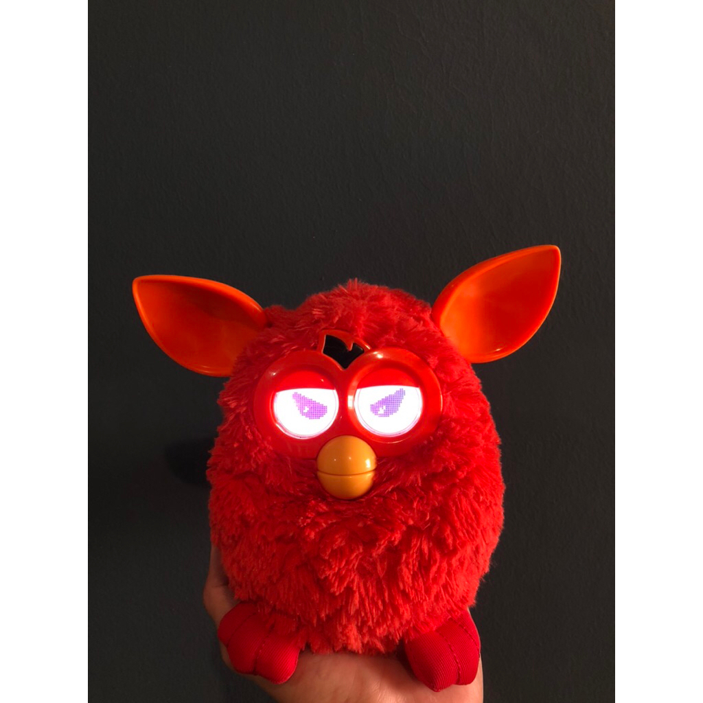 Mainan Furby Boom Orange Phoenix Red Orange Talking Interactive Hasbro
