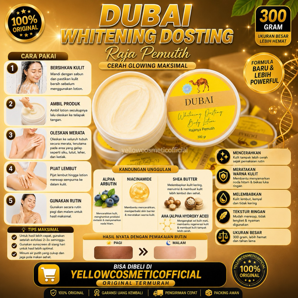 HANDBODY DUBAI WHITENING DOSTING BODY LOTION