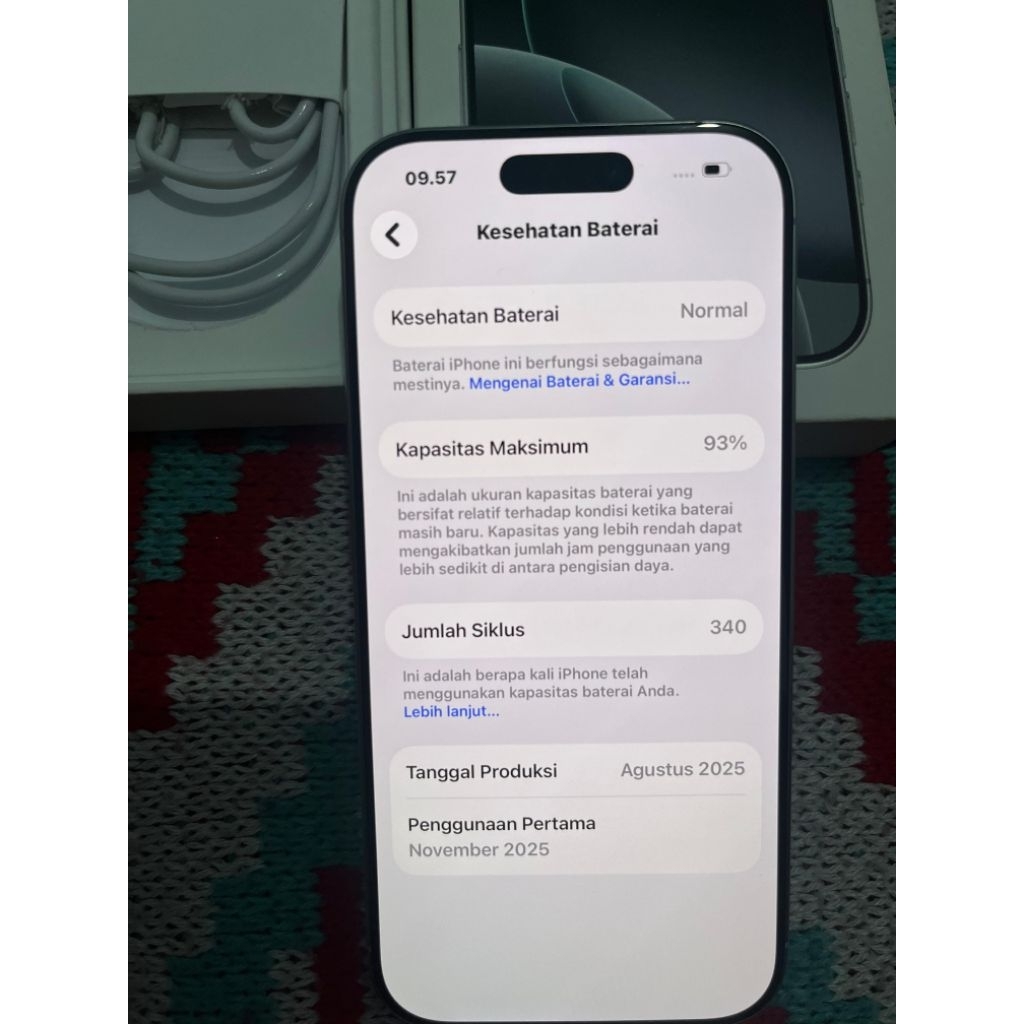 iPhone 16 Pro 128 iBox Garansi Resmi ibox Second