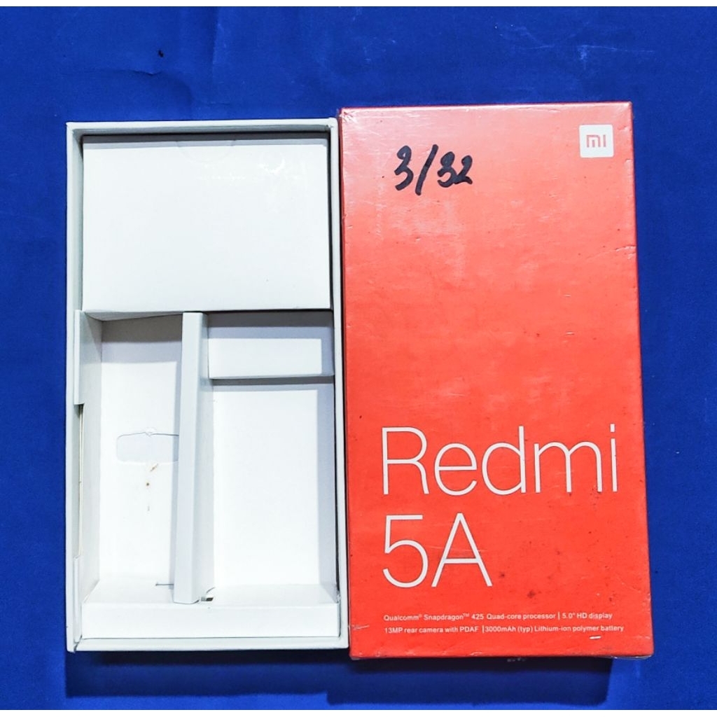 KARDUS DUS BOX REDMI 5A MINUS LECET PEMAKAIAN