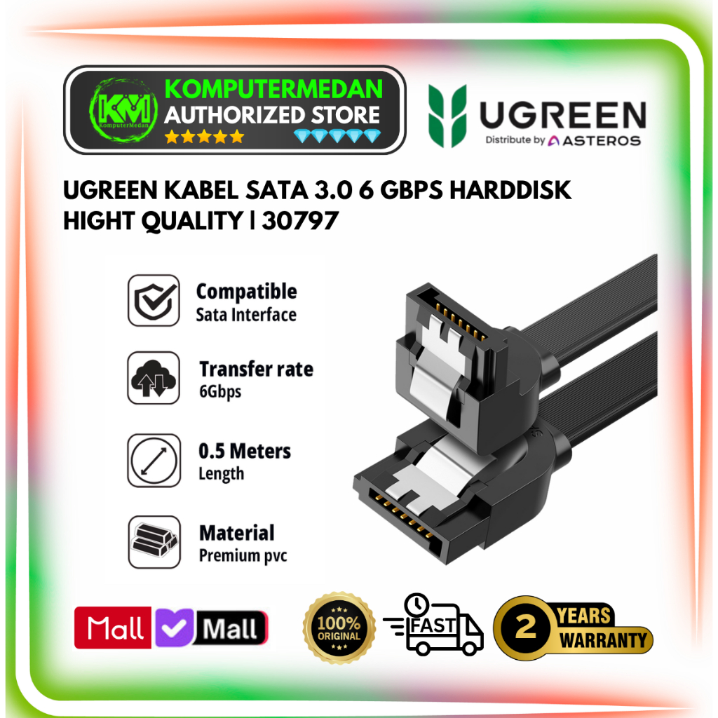 UGREEN Kabel Sata III / Sata3 to Hardisk / SSD PN 30797