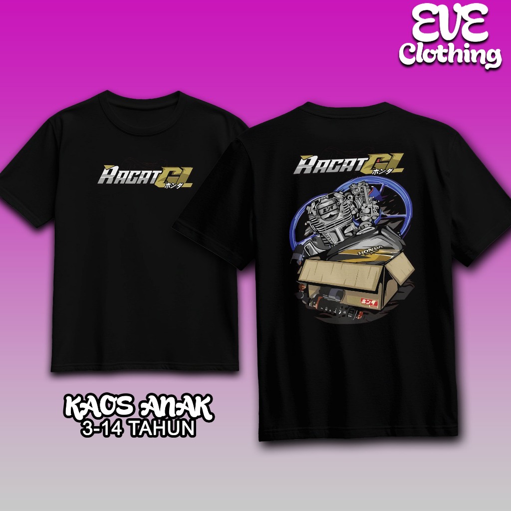 Baju Kaos Atasan Anak Ragat Gank Herex Gl100 Max Pro Distro Original Murah Keren Bahan Adem