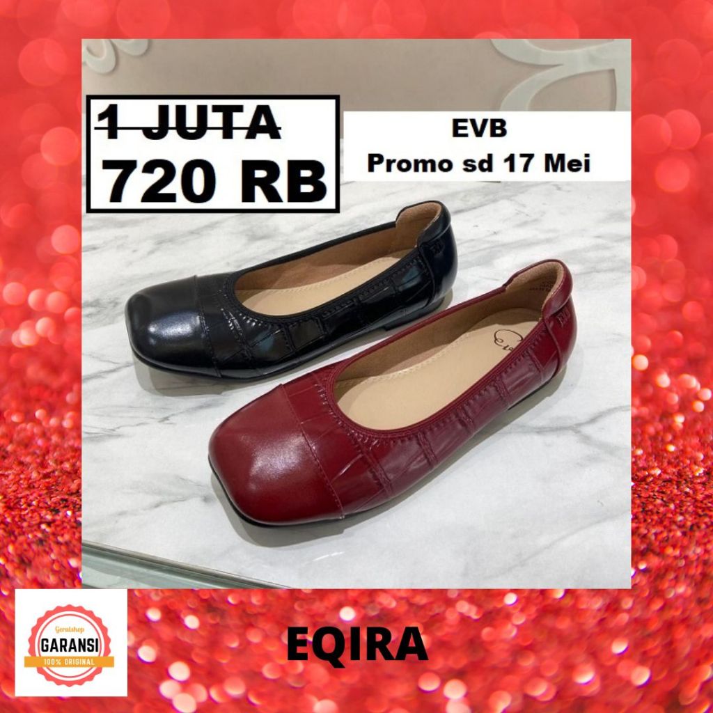 Sepatu wanita EVB flat shoes seri EQIRA original 100%