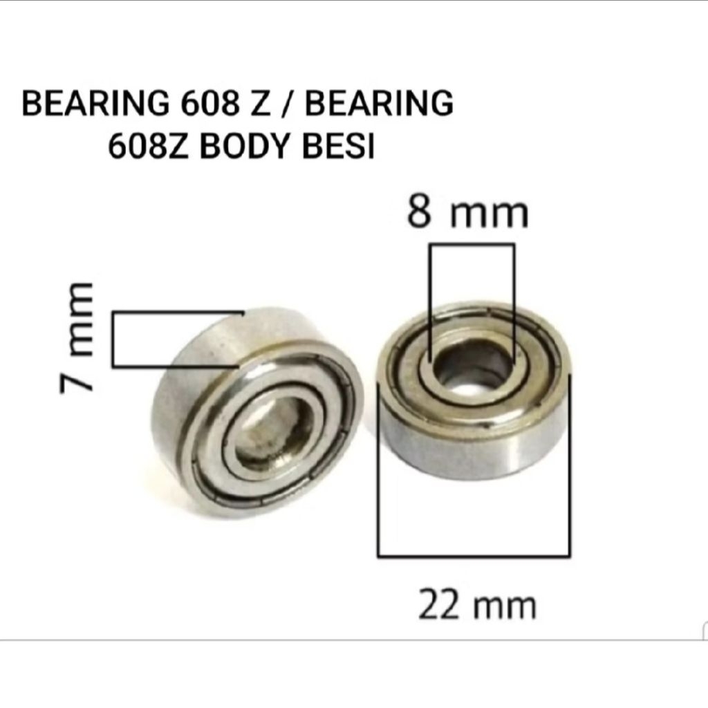 Bearing 608Z Diameter AS 8mm Bearing Dinamo Kipas Angin / Pompa Air dll Indoor AC