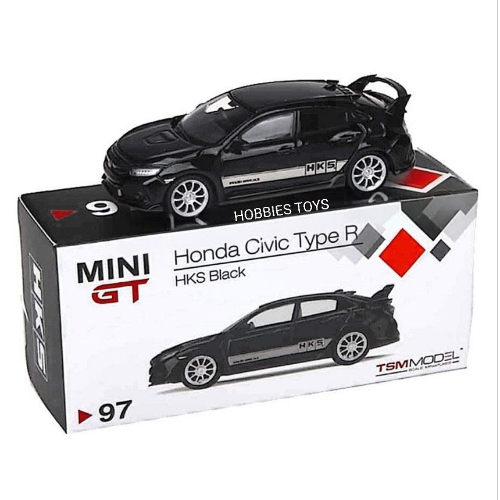 Mini GT 97 Honda Civic Type R FK8 HKS Black