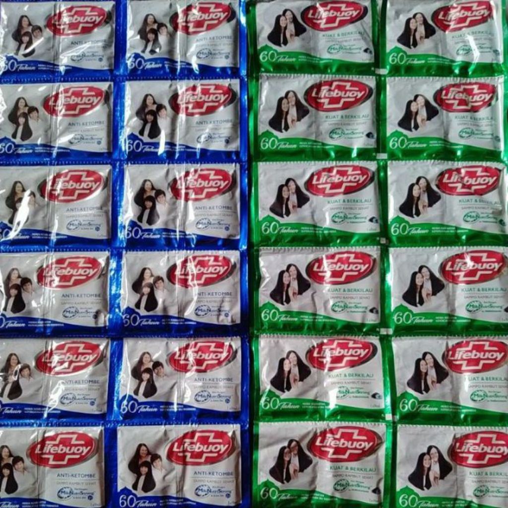Shampoo Sachet Lifebuoy Hijau Kuat & Berkilau 12 Sachet