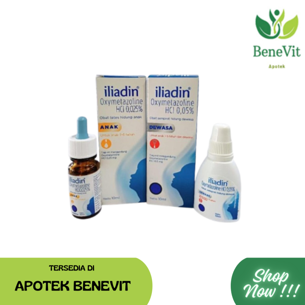 Iliadin Drop/Spray Botol-Meredakan Hidung Tersumbat