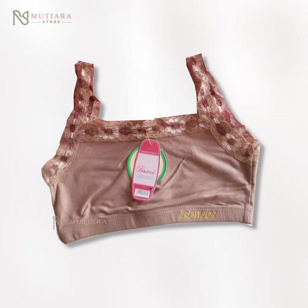 3 Pcs 6 Pcs 12 Pcs Miniset Anak Remaja SD/SMP Bahan Katun Halus & Lembut Bra MIniset Bowen Renda