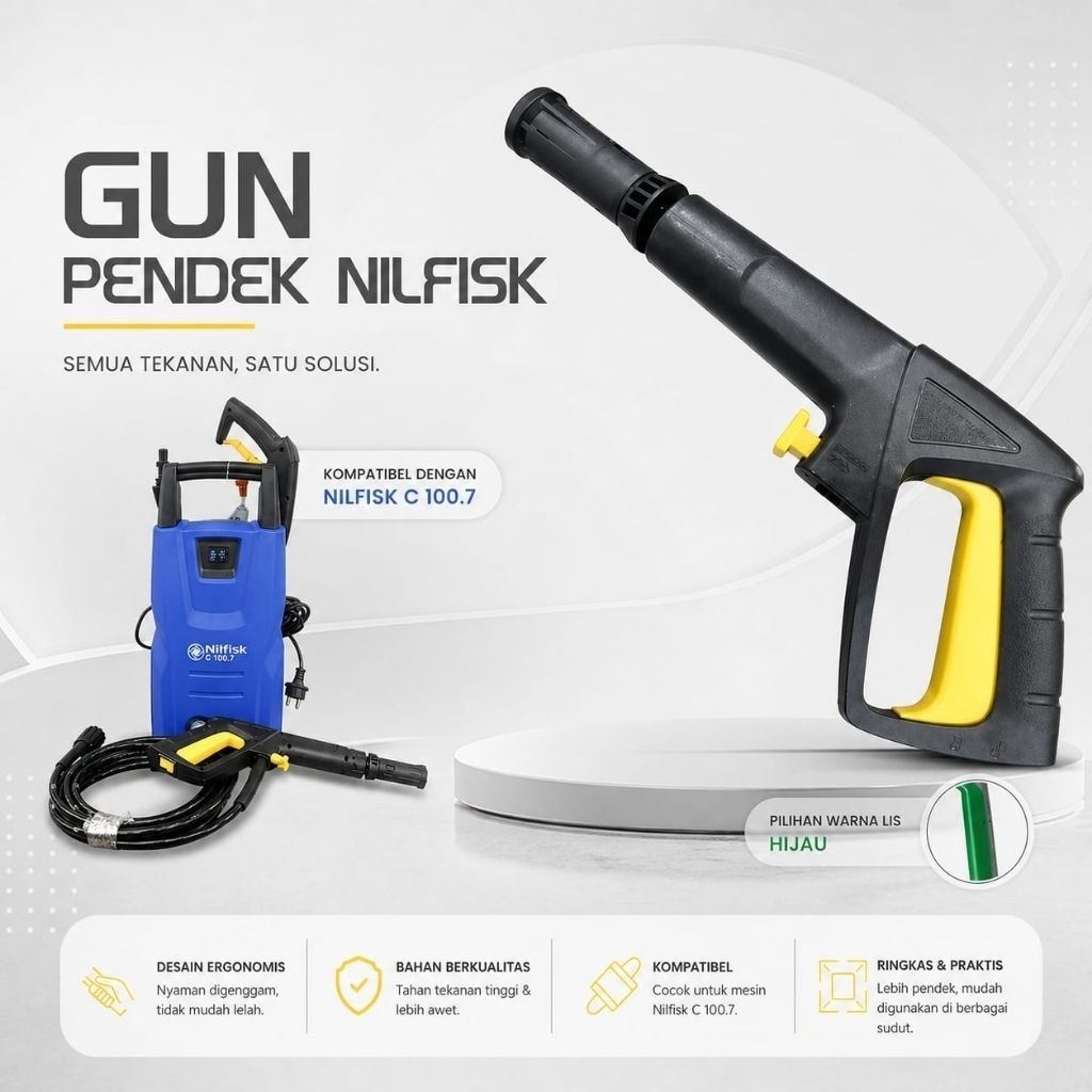 Gun Pendek Untuk NILFISK / Gun pendek jet cleaner Nilfisk